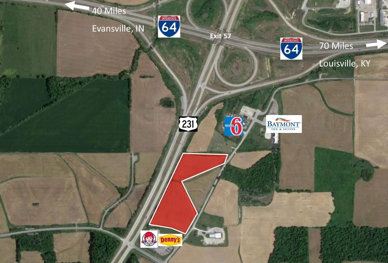 20800 N Us Highway 231, Dale, IN à vendre Photo du bâtiment- Image 1 de 4