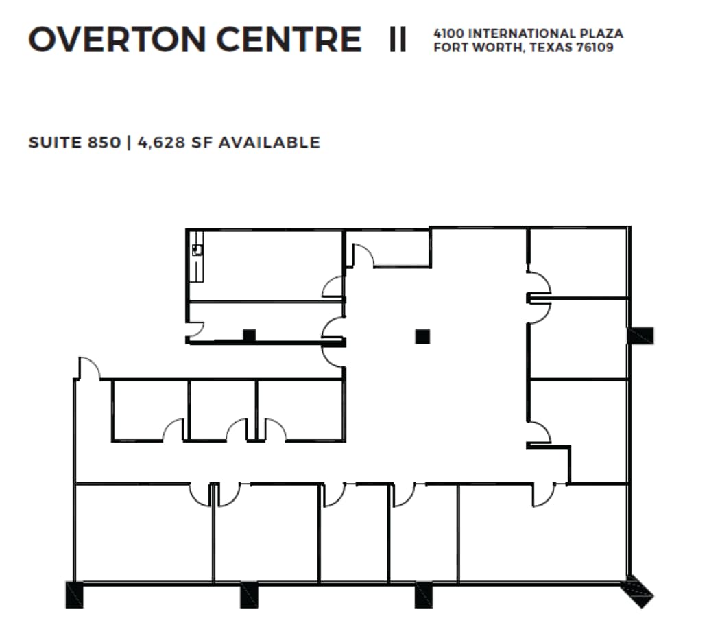 4150 International Plz, Fort Worth, TX à louer Plan d’étage- Image 1 de 1