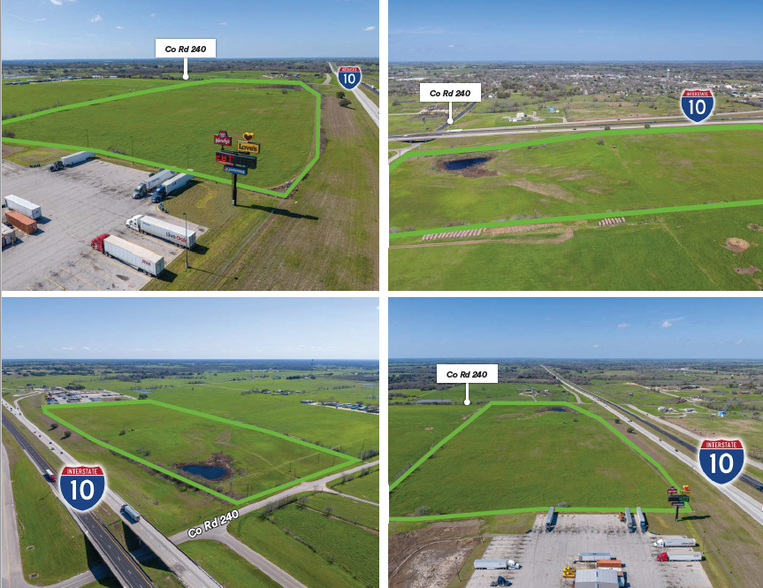 Interstate 10 & County Road 240- 26 acres Weimar, Weimar, TX for sale - Aerial - Image 3 of 5