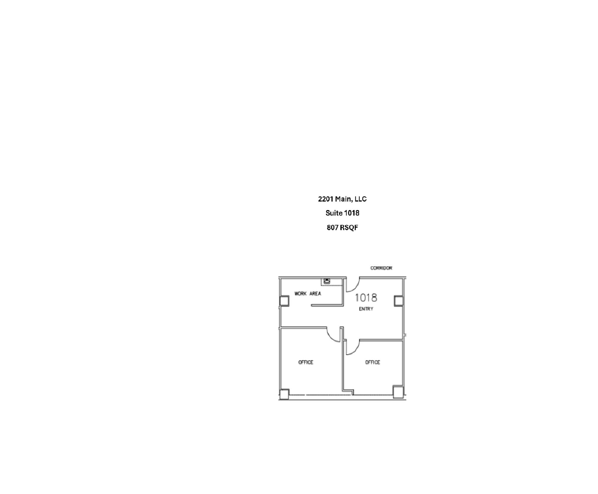 2201 Main St, Dallas, TX à louer Plan d’étage type- Image 1 de 1