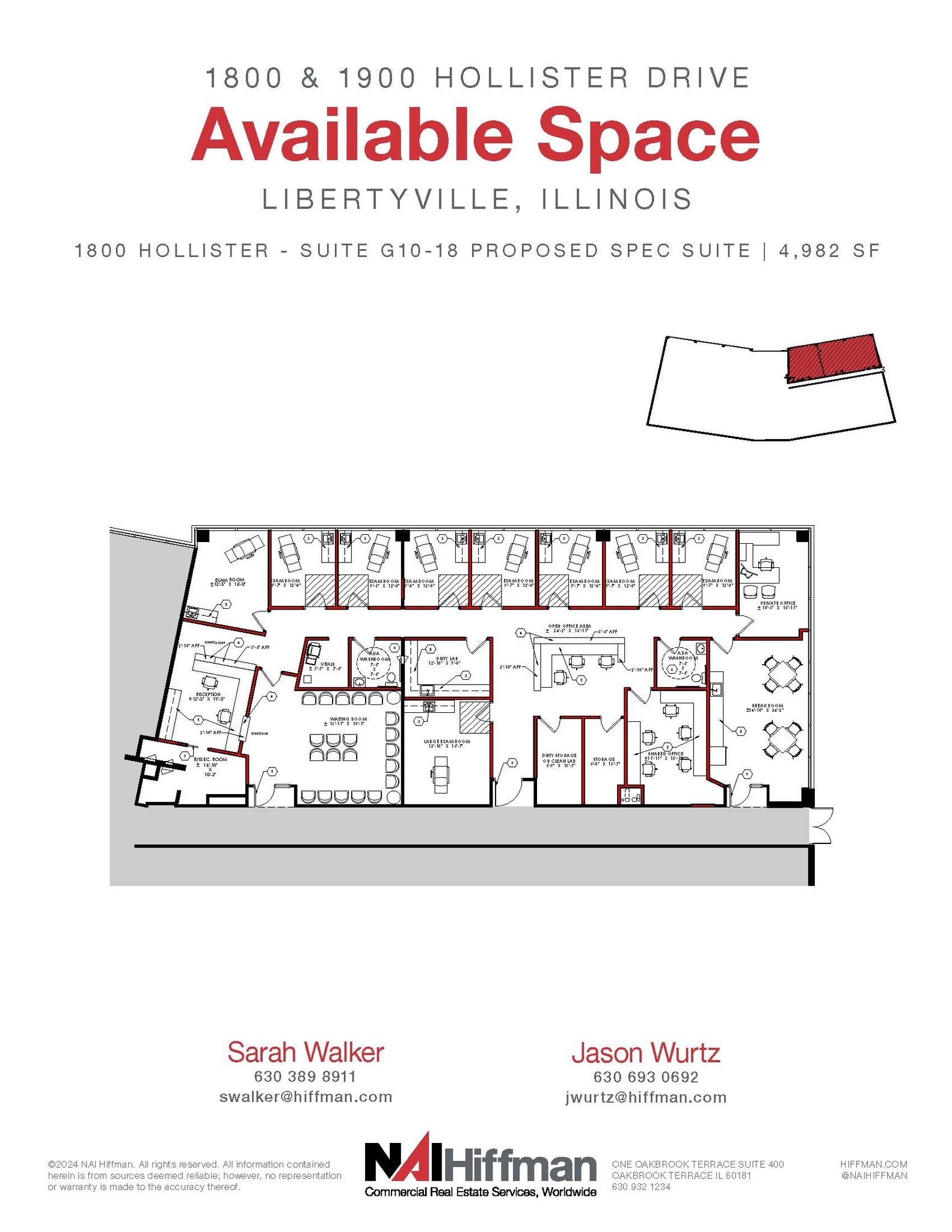 1900 Hollister Dr, Libertyville, IL for lease Floor Plan- Image 1 of 1