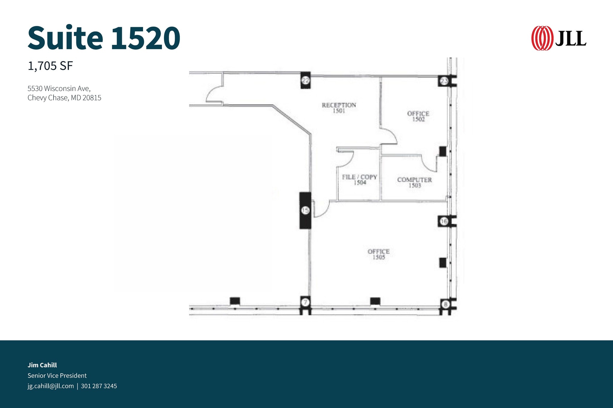 5530 Wisconsin Ave, Chevy Chase, MD for lease Floor Plan- Image 1 of 1