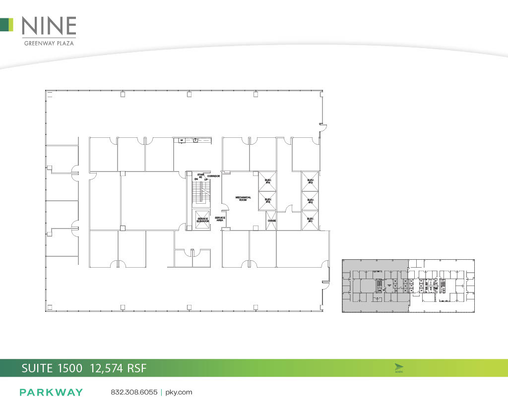 9 Greenway Plz, Houston, TX à louer Plan d  tage- Image 1 de 1