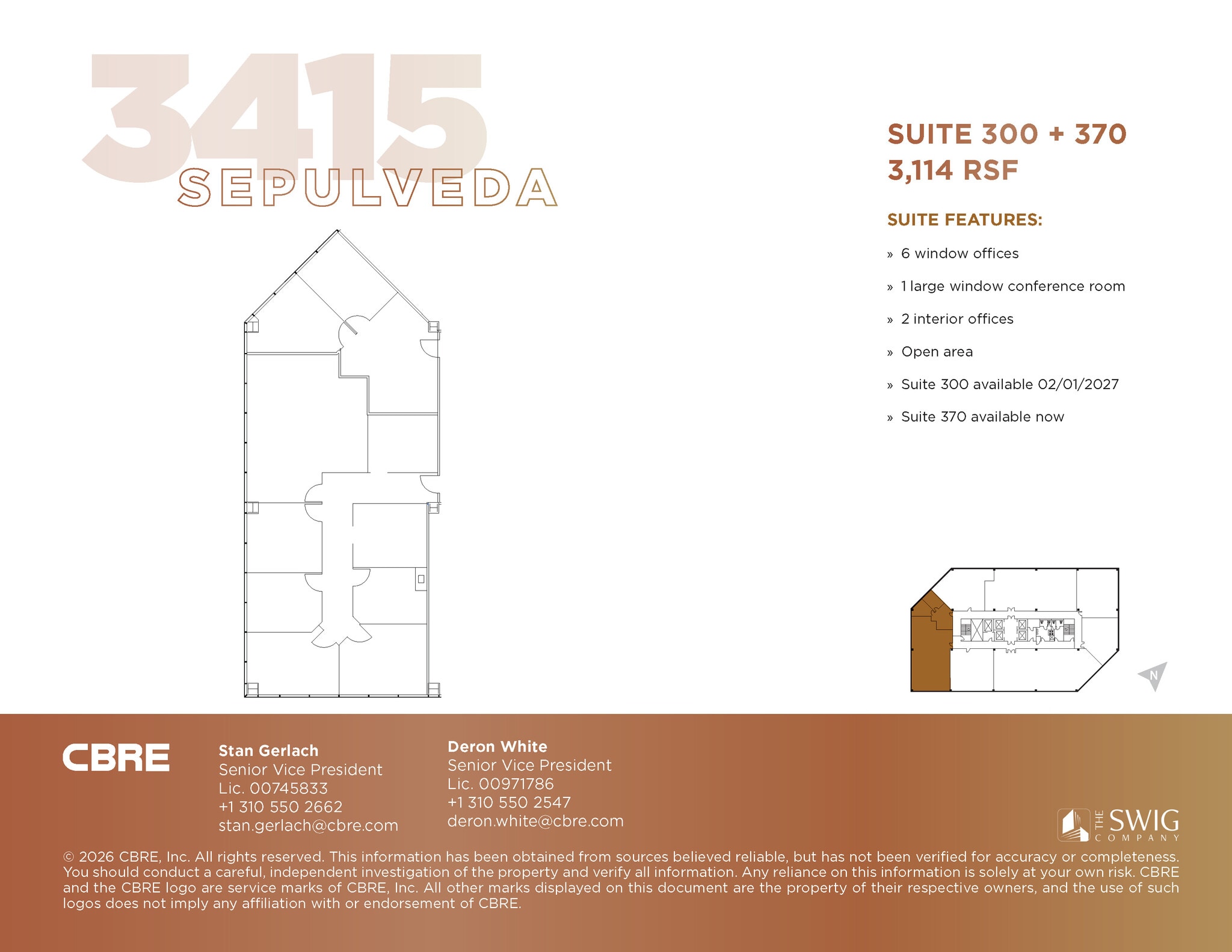 3415 S sepulveda Blvd, Los Angeles, CA à louer Plan d’étage- Image 1 de 2