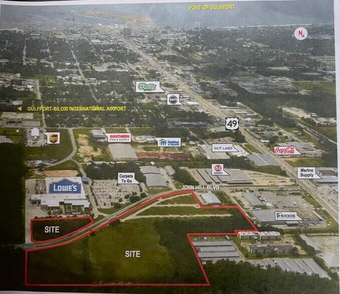 John Hill Blvd & US 49, Gulfport, MS à vendre - Photo du bâtiment - Image 1 de 16