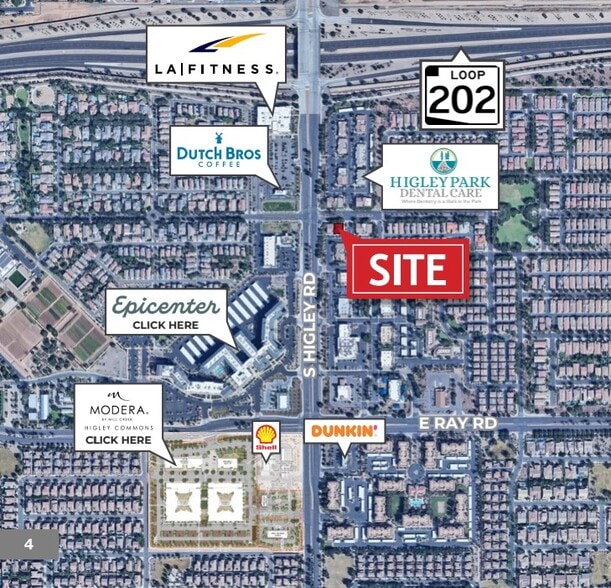 1425 S Higley Rd, Gilbert, AZ for lease - Aerial - Image 3 of 4