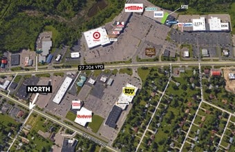 3603-3619 Miller Rd, Flint, MI - AERIAL  map view