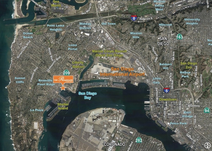 4960 N Harbor Dr, San Diego, CA for lease - Aerial - Image 2 of 6