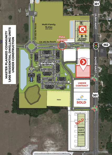 TWISTED OAKS & CR 462, Wildwood, FL for lease - Site Plan - Image 3 of 4