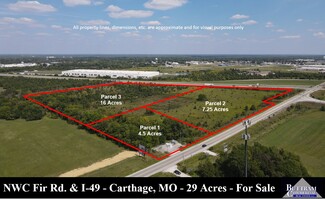 Plus de détails pour NWC Fir Rd. & I-49, Carthage, MO - Terrain à vendre