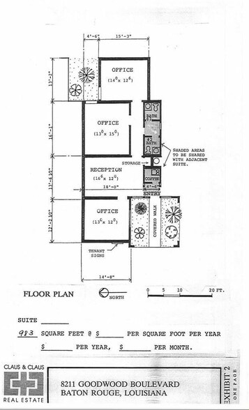 8211 Goodwood Blvd, Baton Rouge, LA for lease - Floor Plan - Image 3 of 10