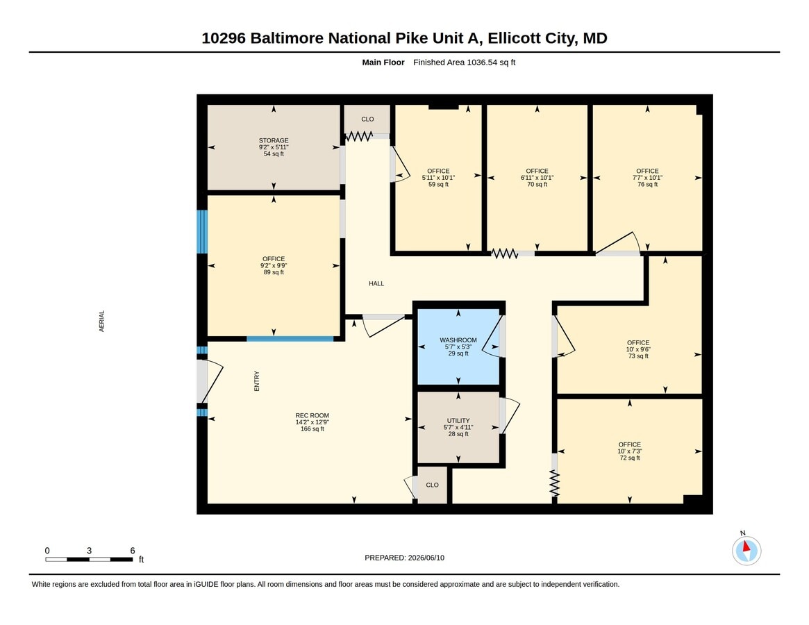 10294-10300 Baltimore National Pike, Ellicott City, MD 21042 - Unit 10294-A - - Floor Plan - Image 1 of 17