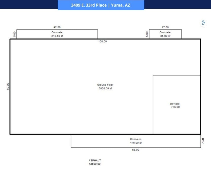 3409 E 33rd Pl, Yuma, AZ for lease Building Photo- Image 1 of 8