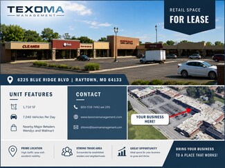 Plus de détails pour 6121-6247 Blue Ridge Blvd, Raytown, MO - Bureau/Commerce de détail, Commerce de détail à louer