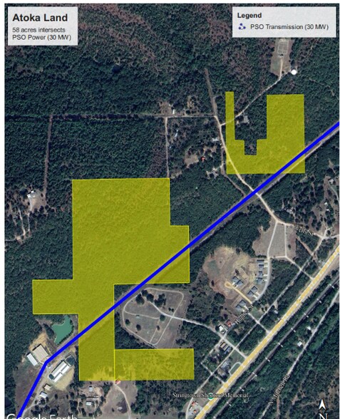 0 W. Lakeshore Dr., Atoka, OK à vendre - Aérien - Image 3 de 3