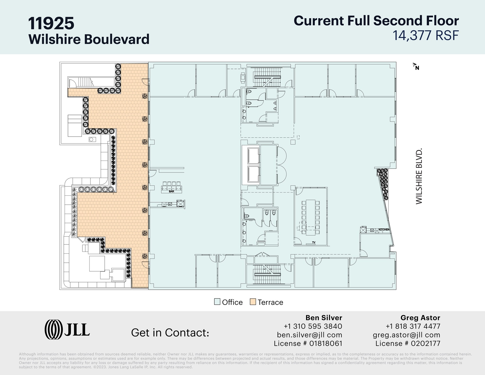 11925 Wilshire Blvd, Los Angeles, CA for lease Site Plan- Image 1 of 6