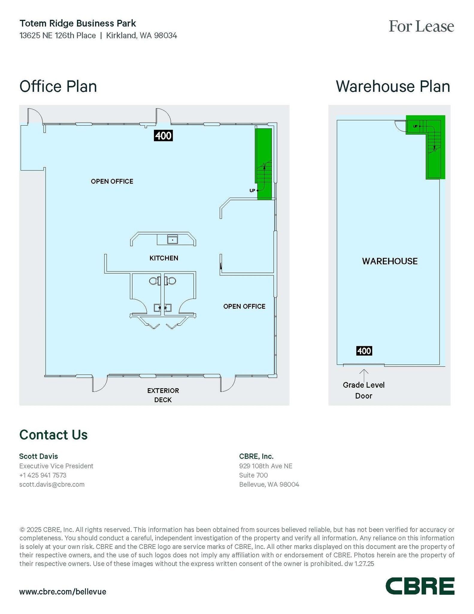 13621-13625 NE 126th Pl, Kirkland, WA for lease Floor Plan- Image 1 of 1