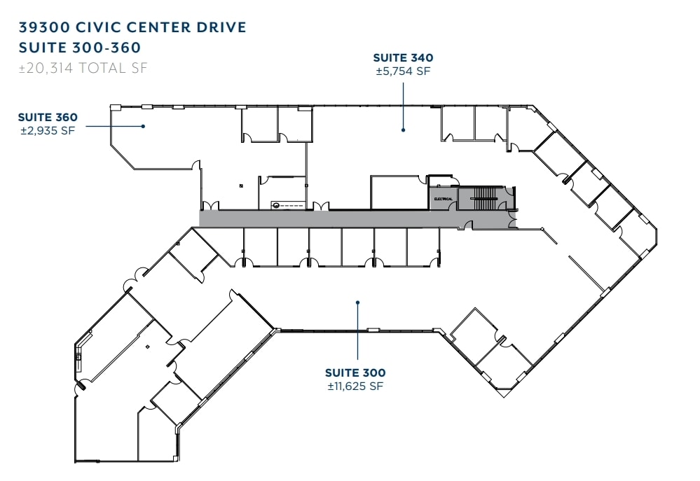 39300 Civic Center Dr, Fremont, CA for lease Floor Plan- Image 1 of 1