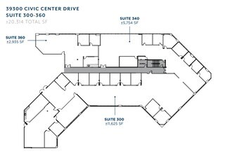 39300 Civic Center Dr, Fremont, CA for lease Floor Plan- Image 1 of 1