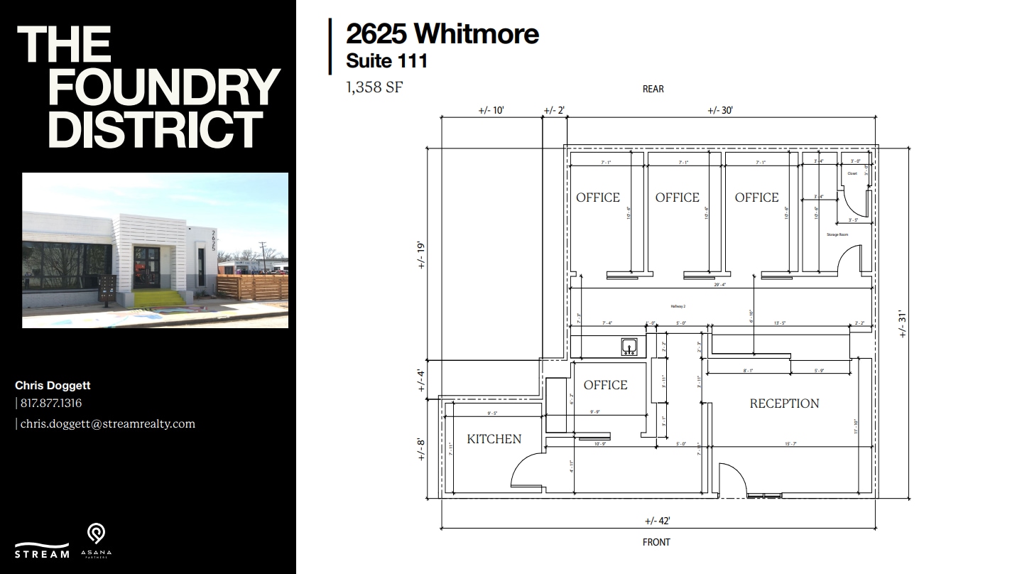 2625 Whitmore St, Fort Worth, TX for lease Floor Plan- Image 1 of 1
