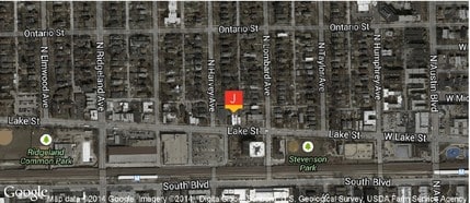 222 Lake St, Oak Park, IL - AERIAL map view