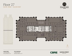 191 peachtree St NE, Atlanta, GA à louer Plan d’étage- Image 1 de 1