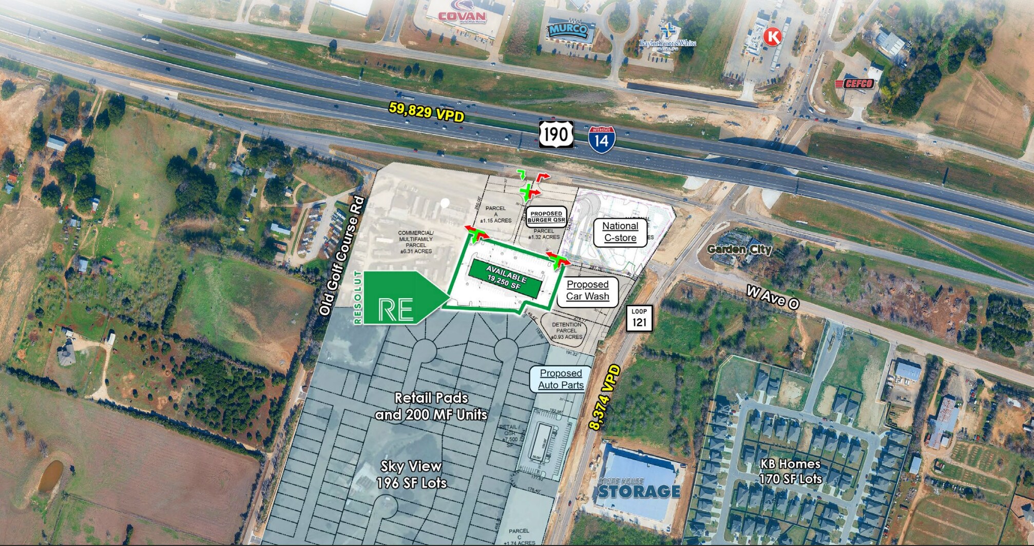 SWC of W Ave O & S Loop 121, Belton, TX à vendre Photo du bâtiment- Image 1 de 1