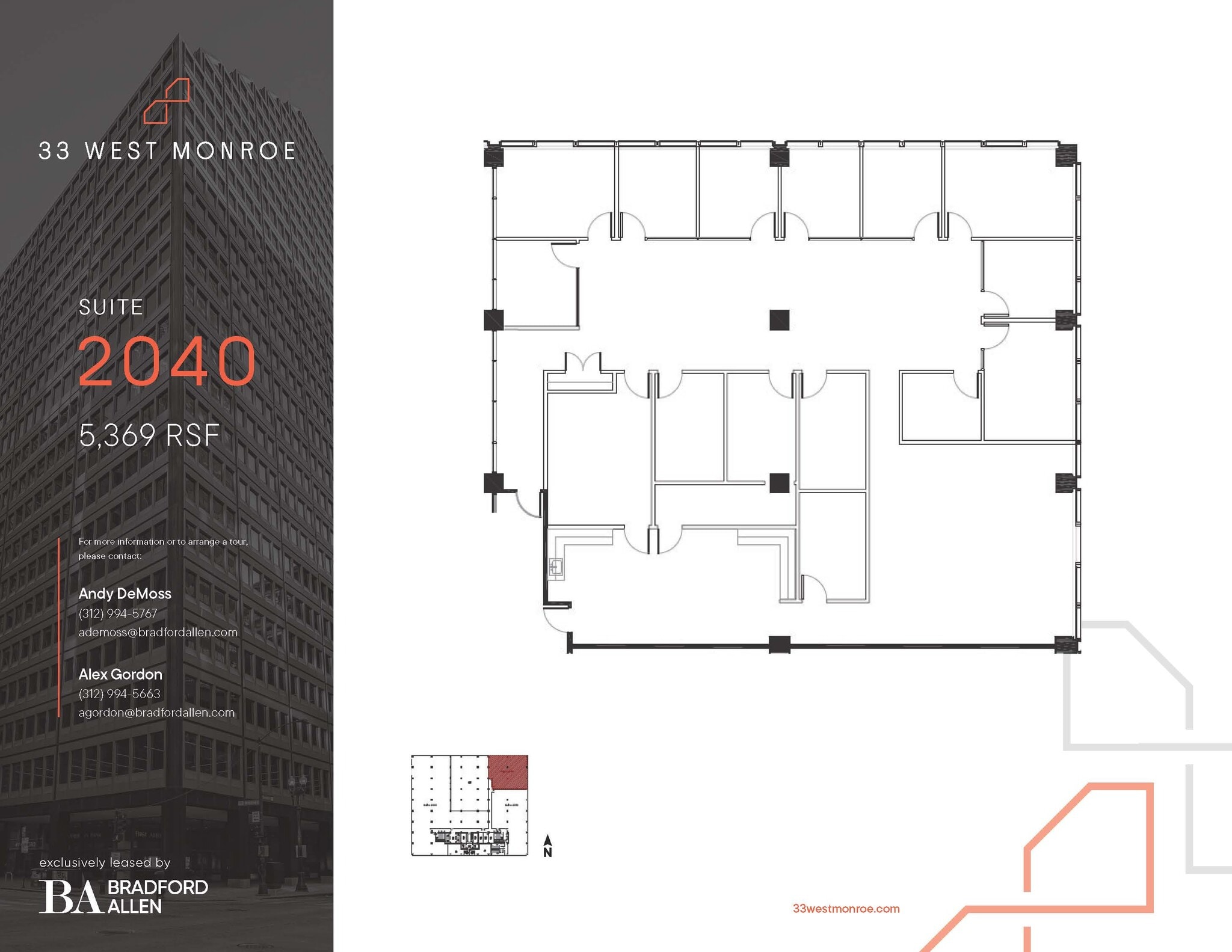 33 W Monroe St, Chicago, IL for lease Floor Plan- Image 1 of 5