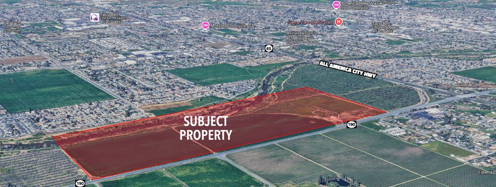 W Poplar & S Newcomb Street ave, Porterville, CA for sale - Primary Photo - Image 1 of 2