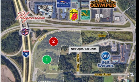 I-90 & Exit 87 / State Hwy 13, Wisconsin Dells, WI for sale Aerial- Image 1 of 5