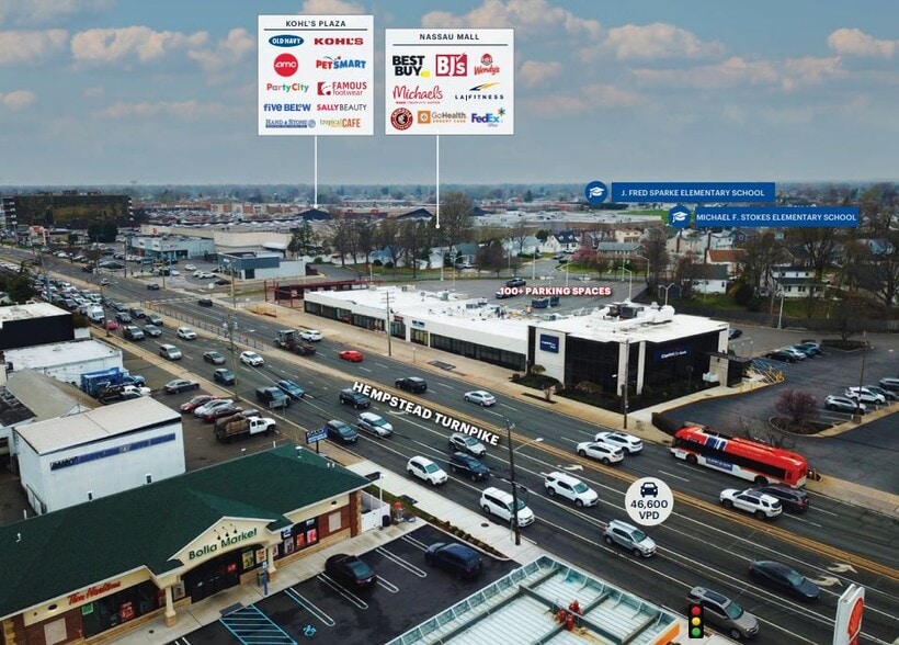 3695-3715 Hempstead Tpke, Levittown, NY for lease - Building Photo - Image 2 of 3