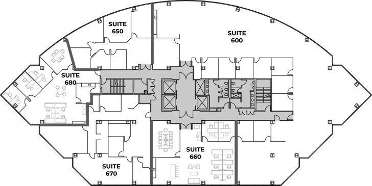 4660 La Jolla Village Dr, San Diego, CA à louer Plan d’étage- Image 1 de 1