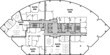 4660 La Jolla Village Dr, San Diego, CA à louer Plan d’étage- Image 1 de 1