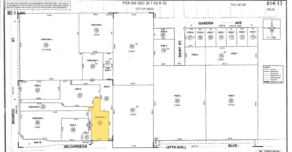 46900 Monroe St, Indio, CA à louer - Plan cadastral - Image 2 de 2