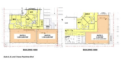 5154-5180 Peachtree Blvd, Chamblee, GA à louer Plan d  tage- Image 1 de 1