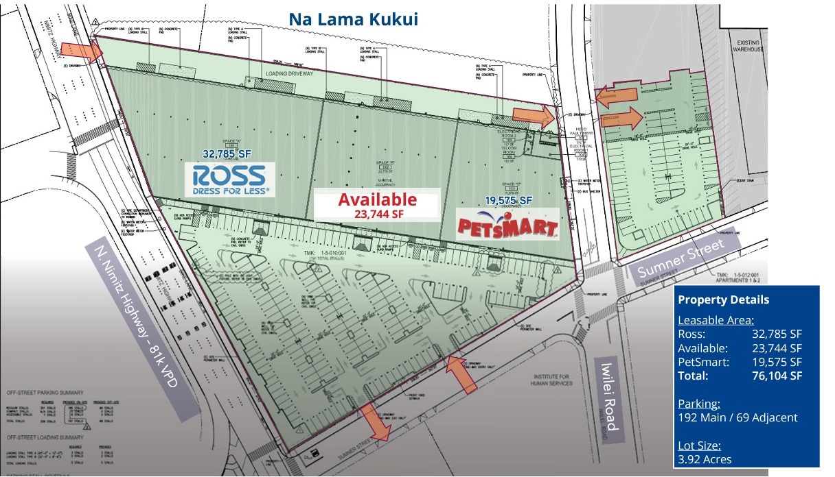 500 N Nimitz Hwy, Honolulu, HI à louer Plan de site- Image 1 de 1