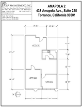 438 Amapola Ave, Torrance, CA à louer Plan d  tage- Image 1 de 1