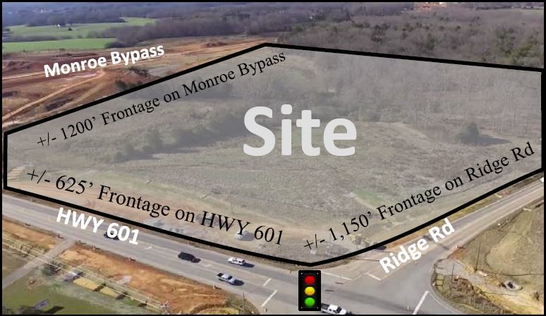 Monroe Bypass & Hwy 601, Monroe, NC à vendre - Photo principale - Image 1 de 1