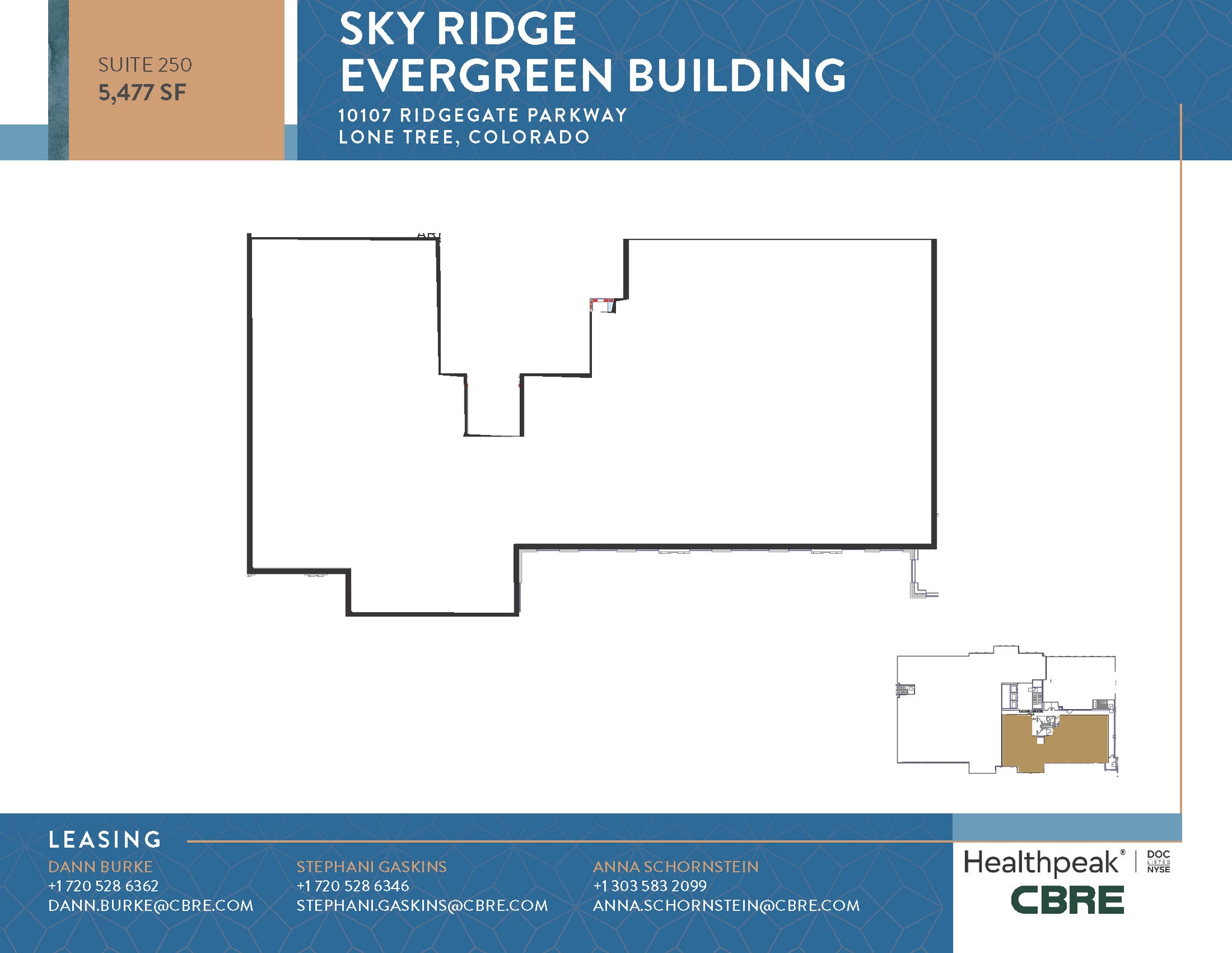 10535 Park Meadows Blvd, Lone Tree, CO à louer Plan d’étage- Image 1 de 1