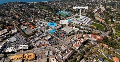 881 Via de la Paz, Pacific Palisades, CA - Aerial  map view