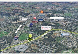 1860 Santa Fe Dr, Weatherford, TX - Aerial  map view