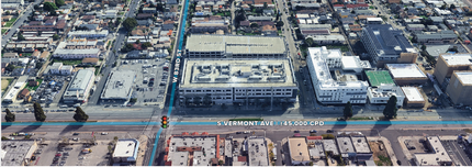 8300-8400 S Vermont Ave, Los Angeles, CA - Aérien  Vue de la carte