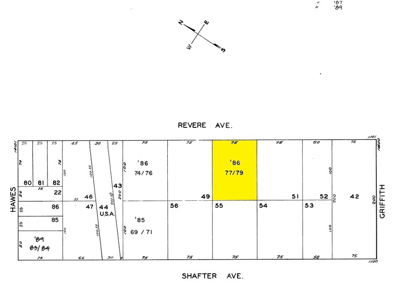 1145 Revere Ave, San Francisco, CA à vendre - Plan cadastral - Image 1 de 1