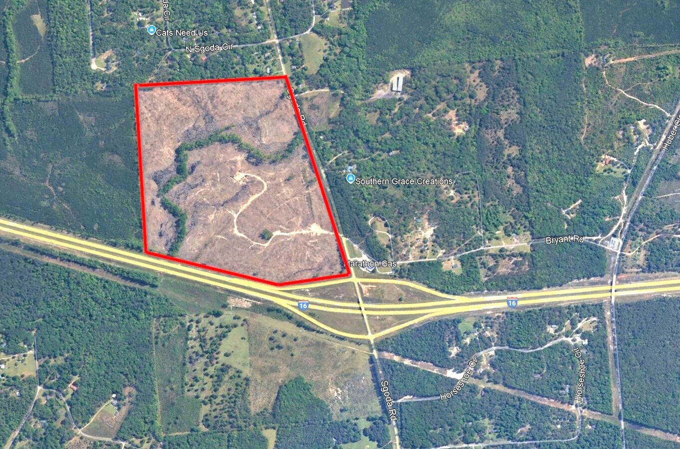 0 Sgoda Rd, Macon-Bibb, GA à vendre Aérien- Image 1 de 4