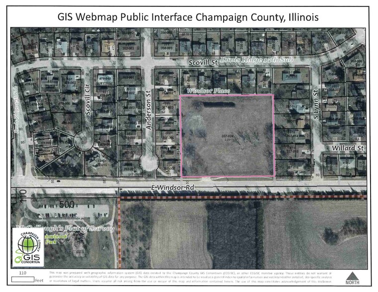 704 Windsor Rd, Urbana, IL à vendre - Plan cadastral - Image 1 de 2