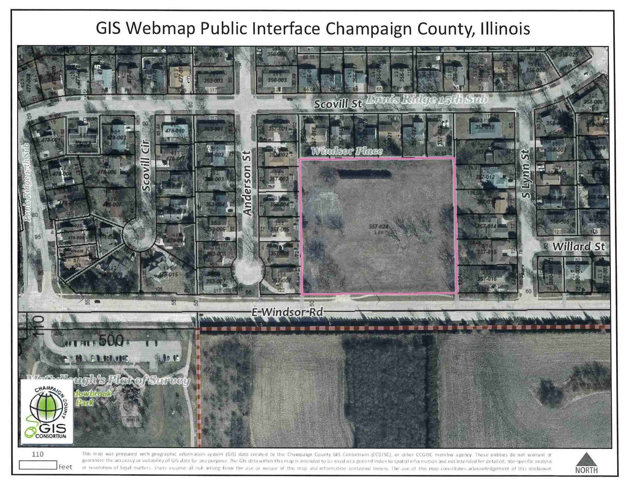 704 Windsor Rd, Urbana, IL à vendre Plan cadastral- Image 1 de 3