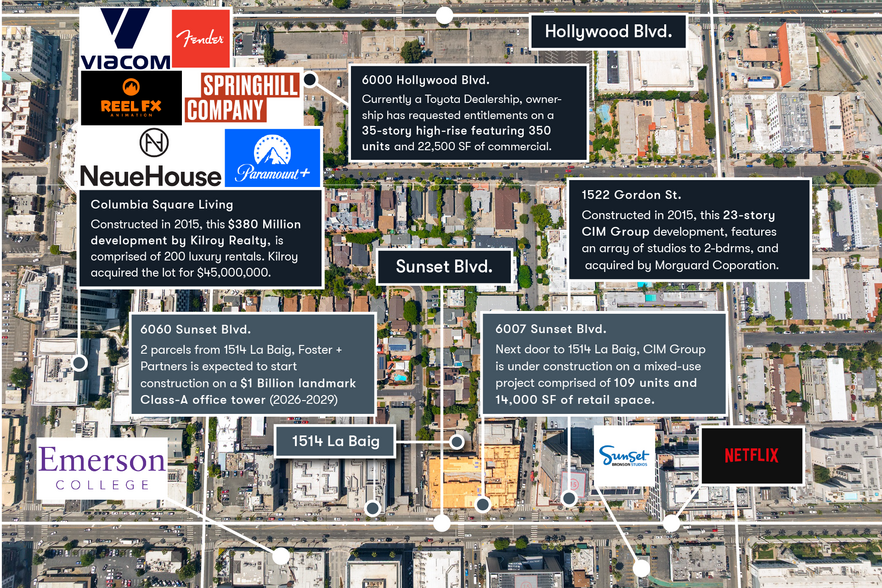 1514 La Baig Ave, Los Angeles, CA à vendre - Aérien - Image 2 de 12