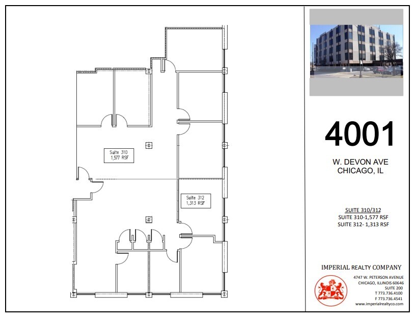 4001 W Devon Ave, Chicago, IL for lease Floor Plan- Image 1 of 7