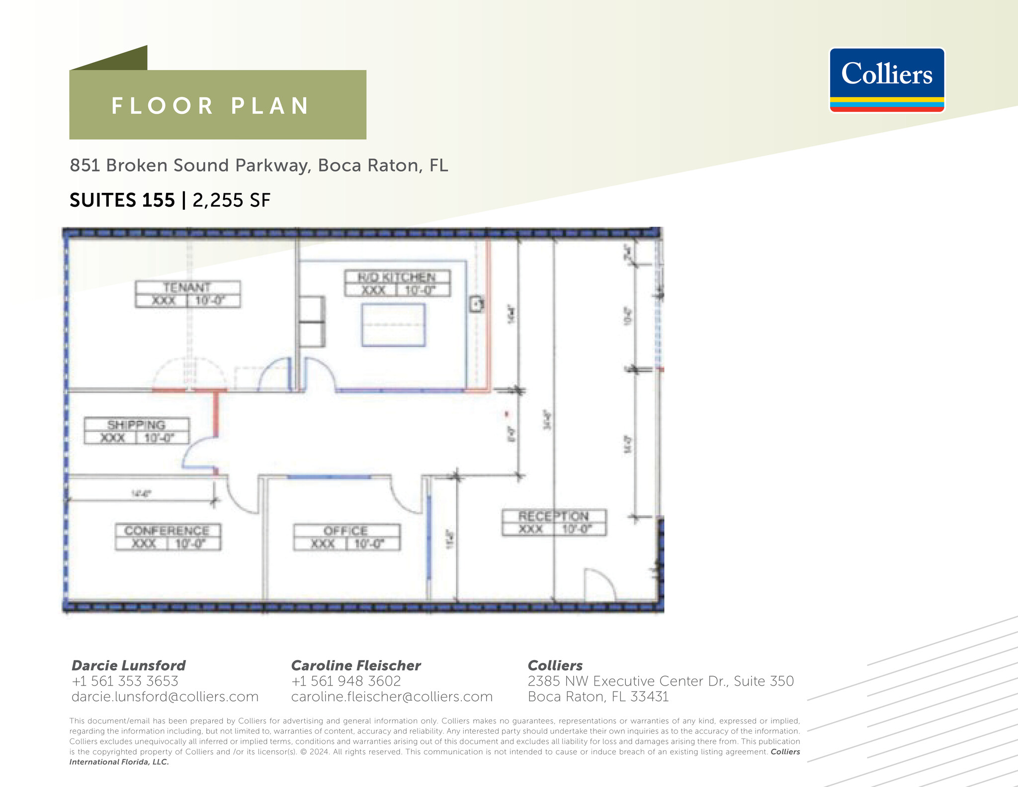 851 Broken Sound Pky NW, Boca Raton, FL for lease Floor Plan- Image 1 of 1