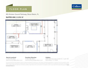 851 Broken Sound Pky NW, Boca Raton, FL à louer Plan d  tage- Image 1 de 1